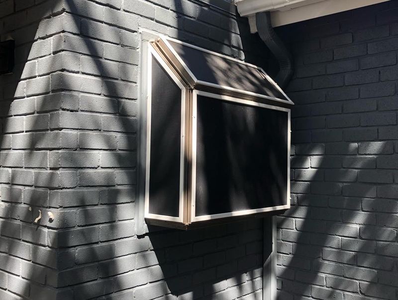 Angled bay window solar screen
